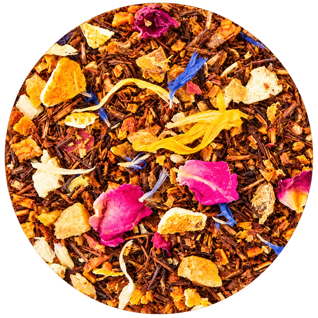 Infusion des Amoureux en forme ronde sur fond transparent