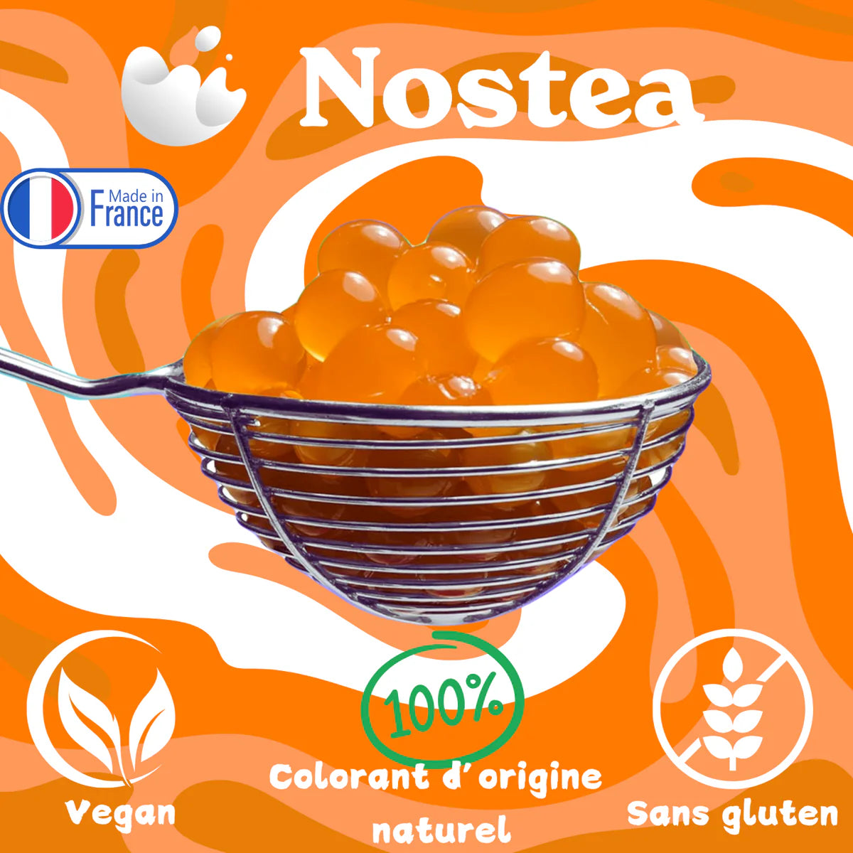 Perles Bubble tea Pêche